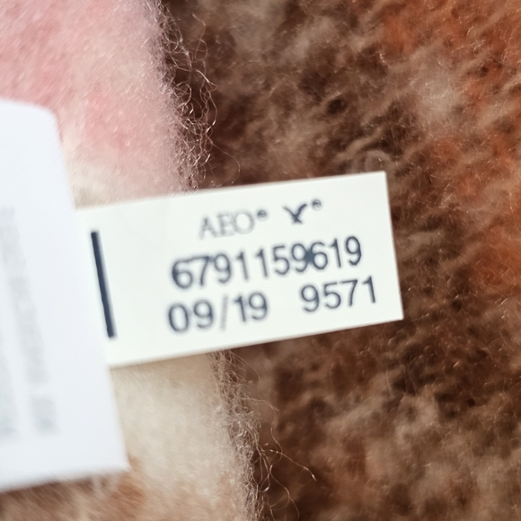 American Eagle Colorful Striped Fringe Boho Cozy Oversized Blanket Scarf… - Picture 3 of 8